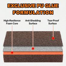 4pcs Sandpaper Sponge Set, Washable And Reusable, Suitable For Sanding Drywall, Wood, Metal And Furniture--High Quality Sandpaper Block Set, Includes 60/80/120/220 Grit Sandpaper. - Multiple Styles - View 5