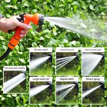1pc High Pressure Garden Hose Nozzle, With Adjustable Nozzle, Multi-Purpose For Garden Watering + Car Washing + Yard Cleaning, Durable Lightweight Design, Orange And Black Ergonomic Non-Slip Handle, Universal Threaded Connection, Easy Installation - A - View 11