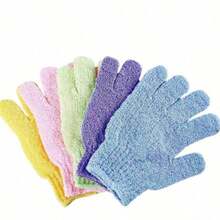 1pc Double-Sided Exfoliating Bath Glove, Suitable For SPA, Massage And Body Scrub, Body Scrub Bath Accessory, Daily Cleaning And Hygiene Care - Multicolor - View 8
