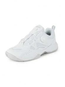 KUMPOO Training Sports Shoes Men'S Low Top Rotating Button / Anti-Slip & Shock Absorption / Lightweight Badminton Daily Wear Shoes / KH-D66 - Silver - View 7