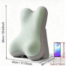 1pc Adjustable Detachable Ergonomic Memory Foam Wedge Pillow, Inclined Leg Support Cushion, Multifunctional Backrest Pillow For Bed, Sofa, Reading, Travel, Bedroom - one-size - View 11