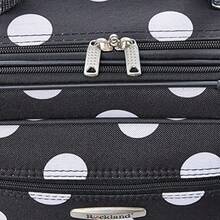 Fashion Softside Upright Lage Set, Expandable, Telescopic Handle, Wheel, Black Dot, 2-Piece 14/19 - Black Dot - View 4