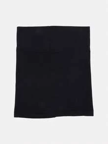 Gorro tipo beanie de unicolor con textura similar a la seda, antideslizante, simple, práctico y multifuncional - Negro - Ver 4