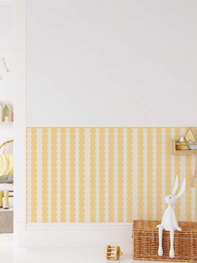 ihomeli Miếng dán tường nửa tường cho phòng trẻ em - Decal sọc cho phòng trẻ em có 7 màu | Decal tấm tường hoàn hảo cho phòng trẻ tập đi hoặc phòng chơi của trẻ em Trang trí phòng trẻ em Lựa chọn màu sắc Có thể tháo rời