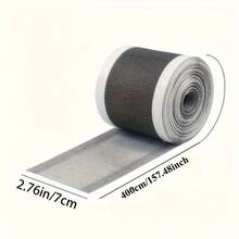 1 Roll 157.48inch Floor Drain Filter, Self-Adhesive Mesh Sticker, Trimmable Shower Drain Plug Protector, Easy Clean Hair Catcher, For Bathroom Kitchen Sink, Anti-Clogging Accessories - A - View 4