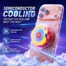 Pendingin Ponsel K59 Semiconductor - Pendingin Beku yang Ampuh, Layar Digital, Dapat Dipasang pada Dudukan untuk Smartphone Gaming - MultiWarna - View 3