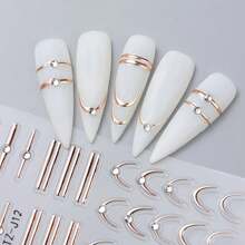 Full Wrap Nail Stickers - Apricot - View 6