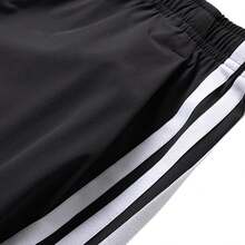 Adidas New Women's Classic Three-Stripe Loose-Fit Twisted Joggers - Black and White - View 5