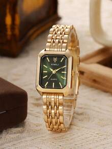 Women's Luxury Rhinestone Quartz Watch Oval Dial Two Tone Wristwatch Jewelry Gift For Her Christmas Birthday - Silver - View 17