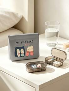 Pill Pattern Medicine Storage Bag, Transparent Pill Box, Compact Pill Storage Bag And First Aid Kit, Waterproof Storage Bag, Essential Medical Accessories, Portable Medicine Storage Solution Suitable For Daily, Outdoor And Dorm Use, Multi-Functional First Aid Kit Designed For Health-Conscious And Frequent Travelers, Suitable For Travel And Outdoor Activities, Back To School, Christmas, Student Essentials - Multicolor - View 3