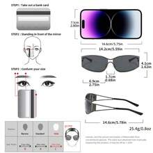 1pc Wrapped Y2K All-Metal Frame Hollow-Leg Retro Glasses Fashion Eyewear Outdoor Daily Wear - Multicolor - View 4