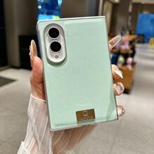 1pc Solid Color Leather Texture Bracelet Lightweight Shockproof Anti-Slip Smart Phone Case Fashionable Phone Cover Foldable Phone Case Compatible With Samsung Galaxy Fold8 Galaxy Fold7 Galaxy Fold6 Galaxy Fold5 - Multicolor - View 13