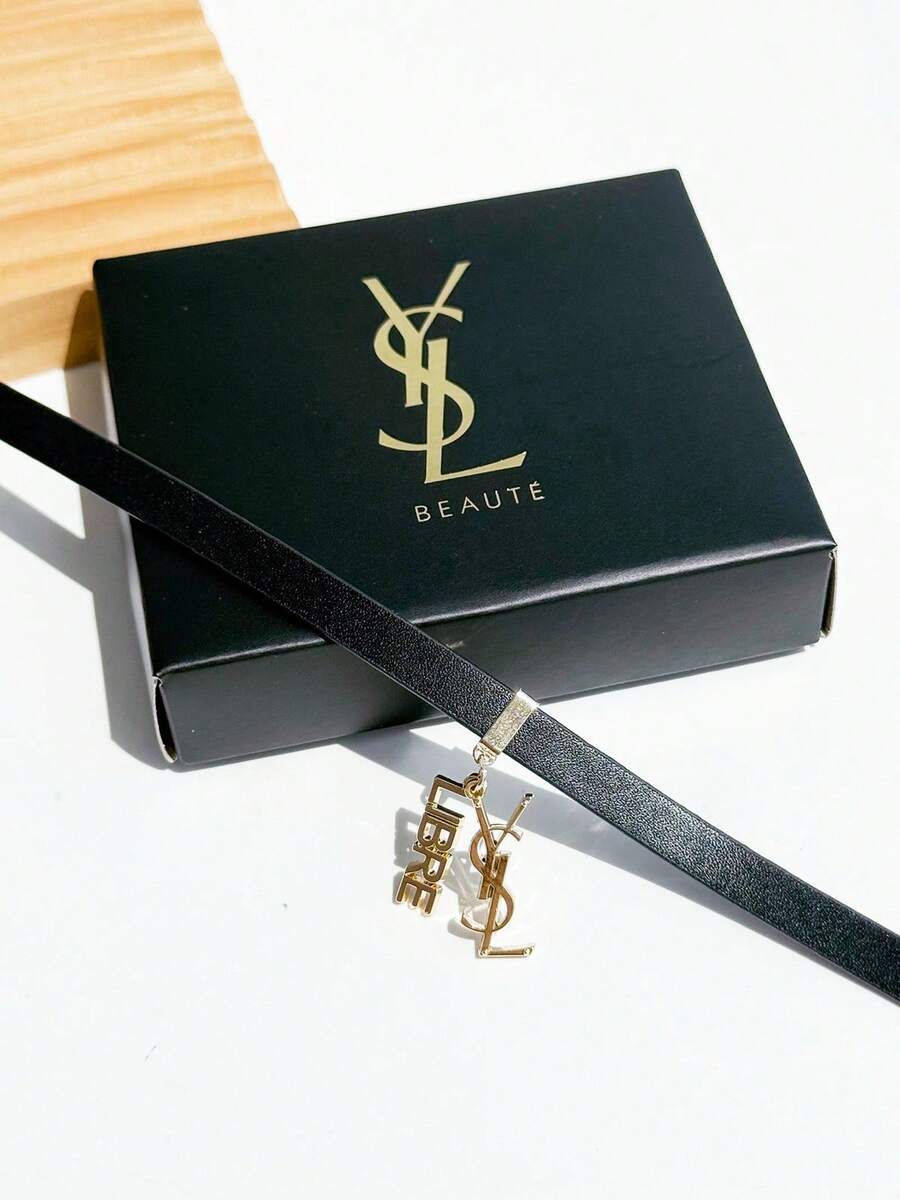 Yves Saint Laurent Vòng tay YSL màu đen, món quà hoàn hảo cho bạn gái - màu đen - Xem 1