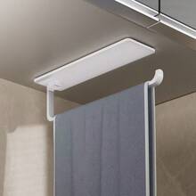 1pc Self-Adhesive Towel Bar, No Drilling Required, Single Bar Design, Suitable For Bathroom And Kitchen, Space-Saving Wall-Mounted Towel Rack - Multicolor - View 8