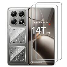 4 قطع واقي شاشة زجاجي مقسى ل- 17T/17 TPro/15 T/15 T Pro/14T/14 TPRO متوافق مع Xiaomi 17/17pro/17 Ultra/ 17 ProMax/ 15 هاتف، واقي عدسة كاميرا 3D عالي الدقة، مضاد للسقوط، مضاد للخدش، مناسب ل- 15 T واقي شاشة كاميرا حرير أسود، واقي شاشة - شفاف - مشاهدة 11
