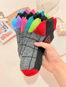 1/5/10 Pairs Black Base Gray Fluorescent Contrast Stripe Shock ...