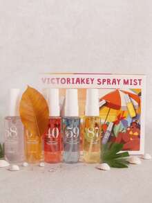 1pc/4pcs/5pcs 40ml Brazil Series Fragrance Spray, Gift Box Packaging, Limited Edition Indoor & Outdoor Air Freshener, Multi-Layer Mood Enhancing Spray, Multi-Layered Fragrance, Long-Lasting Scent, Providing Pleasant Sensory Experience. Elegant Janeiro Vanilla, Coconut, Fruity Floral, Citrus, Woody And Marine Scents Intertwined, Floral Fruity Multi-Flavor Suitable For Home, Bedroom, Dorm, Office, Travel, Holidays, Parties, Summer Travel Essential, New Holiday Gift/Vacation Must-Have - 多種香型 - 查看 6