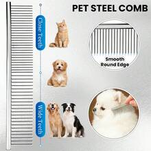 JIASLING 5pcs/7pcs Professional Pet Grooming Scissors Set, Stainless Steel Round Tip Dog Cat Hair Cutting Thinning Shears Kit With Comb & Leather Case - View 4