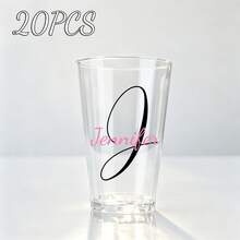 1-20 Personalized Text Wedding Party Cups, Beer Mugs With Premium Matte Texture, Durable And Elegant. Suitable For Wedding Favors, Engagement Decor And Banquet Decoration, Perfect As Guest Gifts - Multicolor - View 16