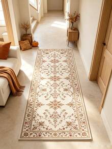 1pc, Luxury Elegant Floral Home Long Runner Rug, Bohemian Floral Pattern, Anti-Slip Hallway Runner Mat, Home Decor! Nordic Minimalist Style Suitable For Living Room Carpet, Home Decor Item, Suitable For Entryway, Bedroom, Closet, Living Room Carpet, Carpet, Living Room Area Rug, Area Small Rug, Mat, Home Decor, Large Living Room Carpet, Round Carpet - Multicolor - View 7