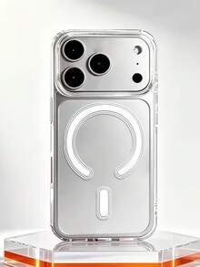 透明壓克力磁吸手機殼 夏季創意皮膚紋理磨砂保護殼，適用於 iPhone 17 Pro Max 17 Pro 16 Pro Max 16 Pro 15 14 13 12 Pro Max Plus 11 13 16 17 系列 - 無色 - 查看 7