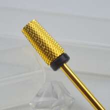 6.6mm Large Trapezoidal Tapered Barrel-Shaped 3-Color Tungsten Carbide Nail Drill Bit - Silver - View 3