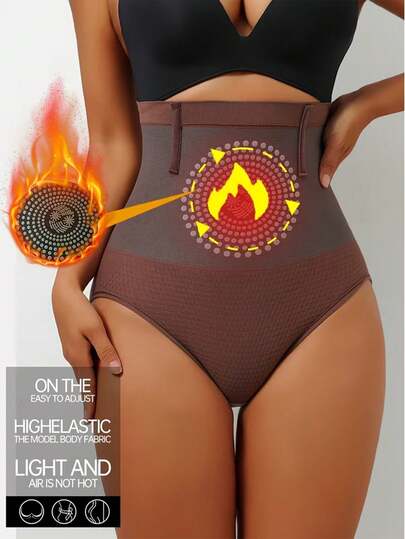 1pc Women's Seamless High Waist Shaping Panties, Sports Body Shaping Pants, Butt Lift And Tummy Control, Waist Support Shaping Pants Fall