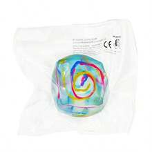 1/3pcs New Vortex Painted Ice Cube Squeeze Toy, Extra Large Transparent TPR Soft Rubber Slow Rebound Stress Relief Sensory Toy For Kids, Teens And Adults, Anxiety Relief, Perfect Birthday And Christmas Gift - Multicolor - View 16