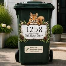 DIY Writable Raccoon Trash Can Sticker, 3D Cartoon Junk Food Trash Can Vinyl Decal, Removable Waterproof Outdoor Yard Garden Home Decor Sticker - Trash Can Stickers - View 6