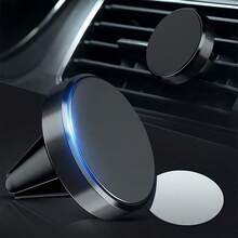 1pc Dashboard Air Vent Magnetic Phone Holder, Strong Magnetic Mount For Multiple Car Models, Home And Car Navigation - Multicolor - View 5