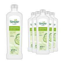 Simple Kind To Skin Refreshing Bath Soak Cucumber Extract Sensitive Skin Care Set Of 6 X 1L Bottles - Lavender - View 1