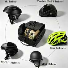 Tactical Helmet Bag, Multi-Functional Molle Storage & Carrying Bag, Motorcycle Riding Storage Bag, Suitable For Sports, Hunting, Shooting, Combat Helmet - Multicolor - View 4