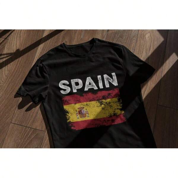 Spoilt Flag Of Spain - Spanish Flag T-Shirt KZVK