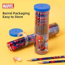 Disney Marvel Spider-Man Pencils, Student Stationery, Break-Resistant Lead, Cartoon Pencils For Beginners, HB Pencils, Back To School Season, 30pcs/50pcs - 30 Pcs - View 8