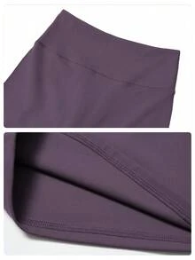 MFVIM Casual Leggings High Waist Shaping Yoga Running Training Flare Pants Long Trousers - Purple - View 10