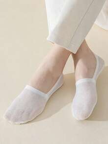 4 Pairs Mesh Invisible No Show Socks, Breathable Anti Slip Low Cut Liner Socks Thin Summer Casual Foot Socks For Men - Multicolor - View 4