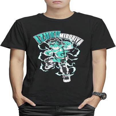 [ファインプラス] Tシャツ ヒロアカ デク  半袖 グッズ 緑谷出久 キャラクター