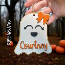 Personalized Acrylic Candy Corn Halloween Boo Basket Tag, Custom Name Halloween Basket Tag, Ghost Boo Bag Tag, Trick Or Treat Bag Tag,Personalized Halloween Basket Accessory, Boo Basket Filler, Halloween Name Tag, Custom Ghost Tag, Halloween Gift. - F-halloween Basket Ornament - View 15