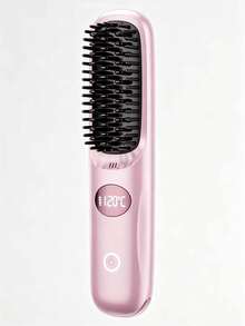 Multi-Color Wireless Curling Comb, Portable Anti-Frizz Tool With LED Digital Temp Control & Anti-Scald Design, USB Rechargeable, Lightweight & Compact, Say Goodbye To Morning Frizz, Smooth Hair Anytime, Anywhere, Multiple Colors Available. - Multicolor - View 12