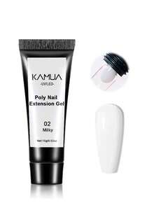 KAMUA Set Poly Gel 3 Warna Netral Tahan Lama Tampilan Alami Dapat Dilapisi dan Diperkuat Cocok untuk Salon, Rumah, dan DIY Kuku 15g Bening/Putih Susu/Merah Muda Lembut - MultiWarna - View 7