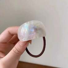 1/2/4 Stücke exquisite Damen-Haargummis für alle Jahreszeiten, hoch elastisch, Bogenform aus Acetat, elegantes modisches Haarband für Pferdeschwanz, Haarzubehör, gemischte Farben, zufällig - Verschiedenfarbig - Übersicht 10