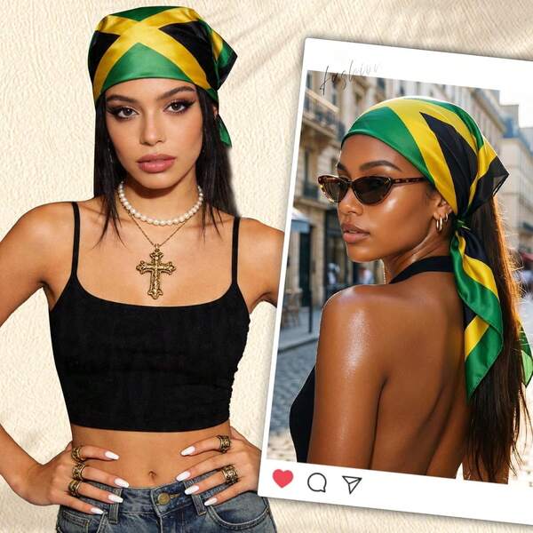 Head Scarf For Women - Fashion Silk-Like Neck Bandana Hair Wrap, Style Beautiful Accessory For DressSummer Sunscreen Accessories, Vacation