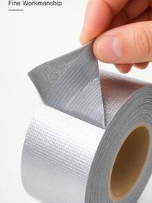 1 Roll Heavy Duty Waterproof Aluminum Foil Tape - Ultra Durable, Heat Resistant, Insulating, Leak-Proof, Rust-Proof, Instant Sealing, Suitable For Pipes, Water Pipes, Roofs, Walls And Pool Repair - Multicolor - View 3