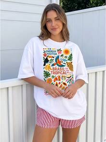 Women T-Shirts - 白色 - 查看 4