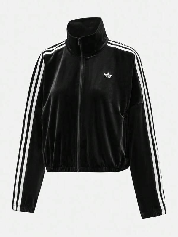 Adidas Originals Women's Fashion Embroidered Striped Colorblock Long Sleeve Sports Jacket