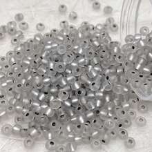 300顆/包 10g 3mm 彩色亮色磨砂玻璃種子珠，高品質均勻形狀，適用於手工DIY耳環、手鍊、戒指、日常配件或禮品，十字繡刺繡衣物編織配件 - 3mmGRB灌銀磨砂米珠10色 - 查看 20