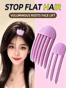 2/1 cái kẹp định hình tóc mái nâng chân tóc bằng nhựa cho nữ, kẹp đệm tóc tạo đỉnh cao, kẹp cố định tạo phồng chân tóc cho đầu dẹt - Nhiều màu - Xem 3