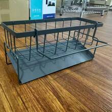 Rak Pengering Wastafel Multifungsi, Tempat Spons Mesin Cuci Piring, Pengering Peralatan Dapur, Rak Penyimpanan Mesin Cuci Piring Wastafel Logam Bulat, Material Baja Karbon yang Ditingkatkan. Rak Pengatur Dapur, Handuk dan Alas Wastafel Terbuat dari Baja Karbon, Rak Wastafel Logam Bulat. - MultiWarna - View 9