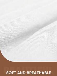 1pc Women's Plus Size Seamless Panties High Waist Briefs Lifting Buttock High Elasticity Panty Comfortable & Breathable Women Lingerie - White - View 5