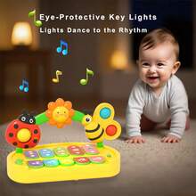 Early Learning Sensory Musical Insect Piano Favors For Kids,Early Development & Activity Toys,Fine Motor Skills & Visual Sensory Development, Halloween Birthday Christmas Gift For Boys Girls - Multicolor - View 12